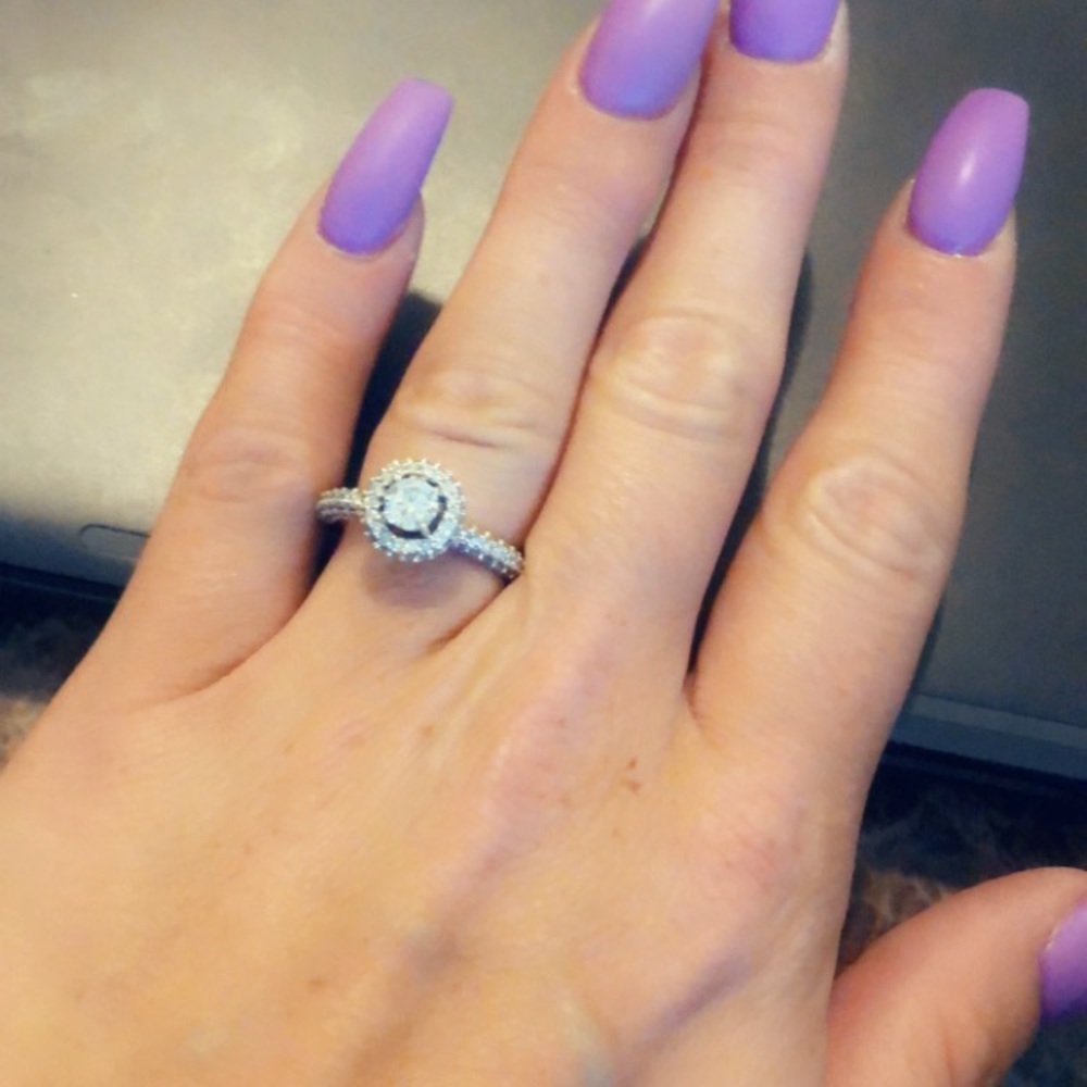 2ct white gold engagement ring